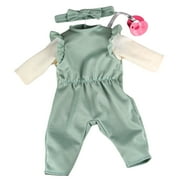 My Sweet Love 18-Inch Soft Baby Doll with Pacifier, Removable Mint Green Jumpsuit, Headband & Brown Eyes
