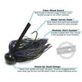 thumbnail image 4 of Harmony Fishing - Tungsten Football Jigs Modular Skirt Kit - 2 Jigs, 4 Skirts, 2 Rattles, 5 Bait Pegs 3/4 oz, 4 of 7