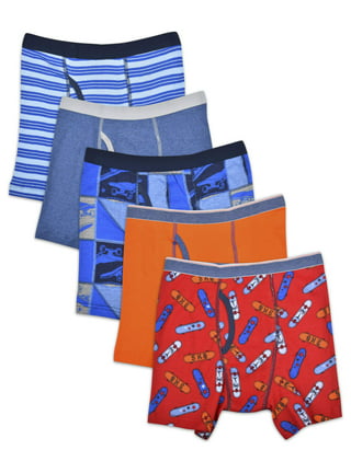 Wonder Nation Boys Cotton Boxer Brief Underwear, 5-Pack, Sizes S