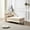 Beige, variant on Fashionable Chaise Lounge with Storage and Gold Legs - Enhance Your Relaxing Area