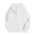 thumbnail image 4 of kamemir Womens Sweatshirt Women's Slub Knit Full-Zip Hoodie, Textured Cotton Zip-Up T-Shirt Hoodie for Women(A-White,S), 4 of 6