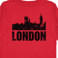 thumbnail image 4 of Inktastic London England City Skyline with Grunge Boys or Girls Long Sleeve Toddler T-Shirt, 4 of 5