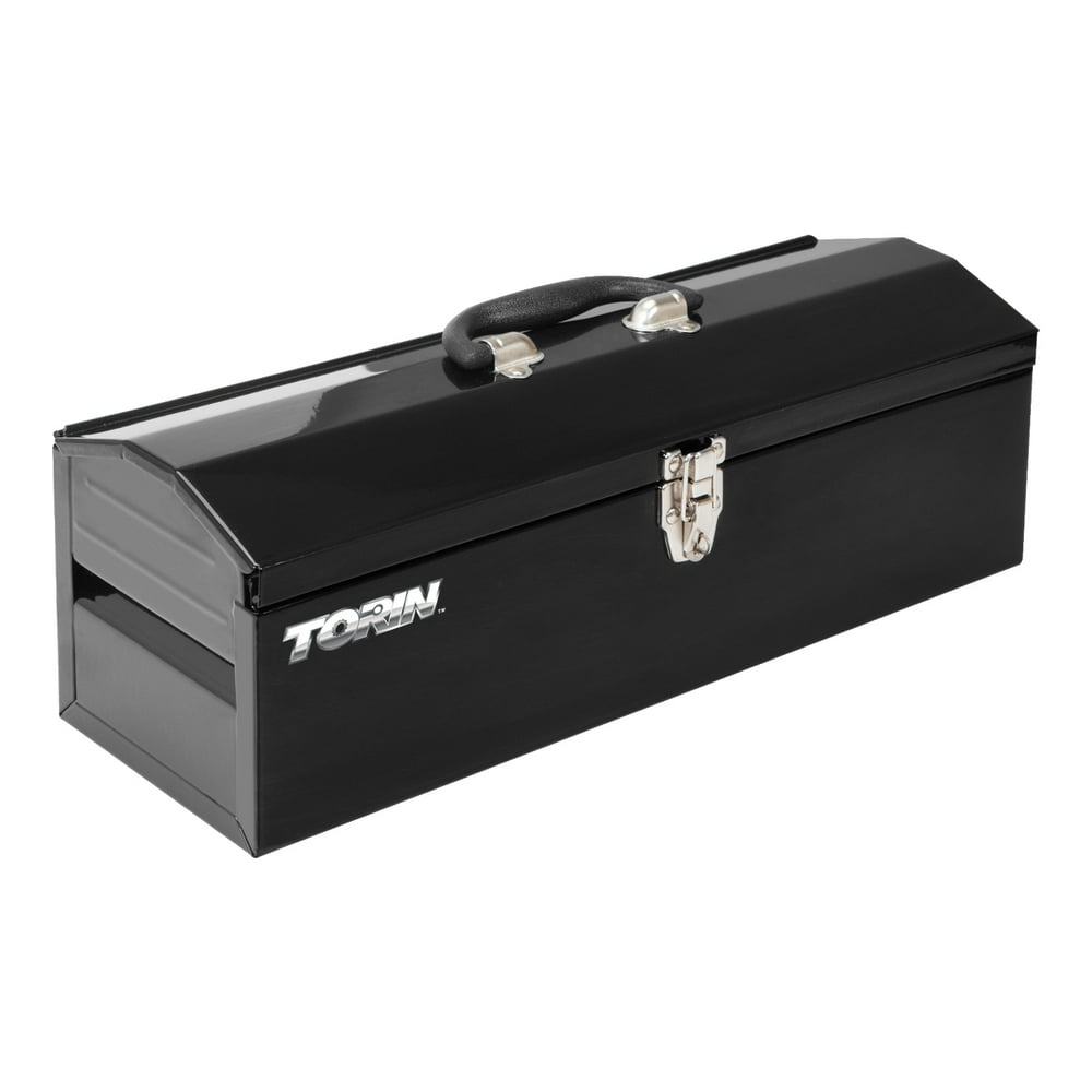 Torin 16" Portable Steel Tool Box, Red