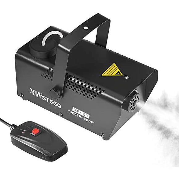 Máquina de Humo para Fiestas de Halloween y Bodas, Portátil y Segura de 500 Vatios con 2 Controladores de Temperatura.