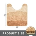 thumbnail image 6 of Evlmd Beige Bathroom Rugs Mat, Large Bath Rug for Bathroom Floor Non-Slip, Super Elastic Soft Easier to Dry Bath Shower Mat Runner, Machine Washable Bath Mat, 20" x 24" Contour Rug, 6 of 7