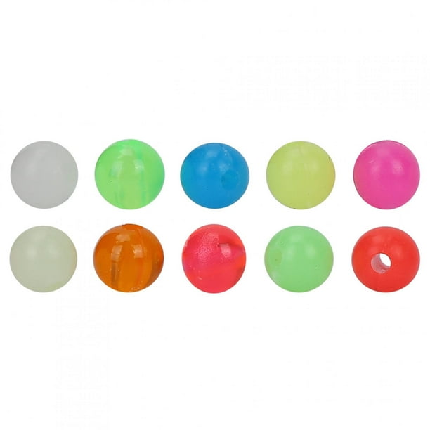 100Pcs Round Glow Beads Fishing Lure Floating Float Tackles Luminous  Fishing Beads Glow In The Dark Fishing Loose Beads Floating Fishing Lure  Tackle Accessories