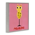 thumbnail image 3 of Stupell Industries Mewsling Cat Wine Animals Painting Gray Framed Art Print Wall Art, 24 x 24, 3 of 8