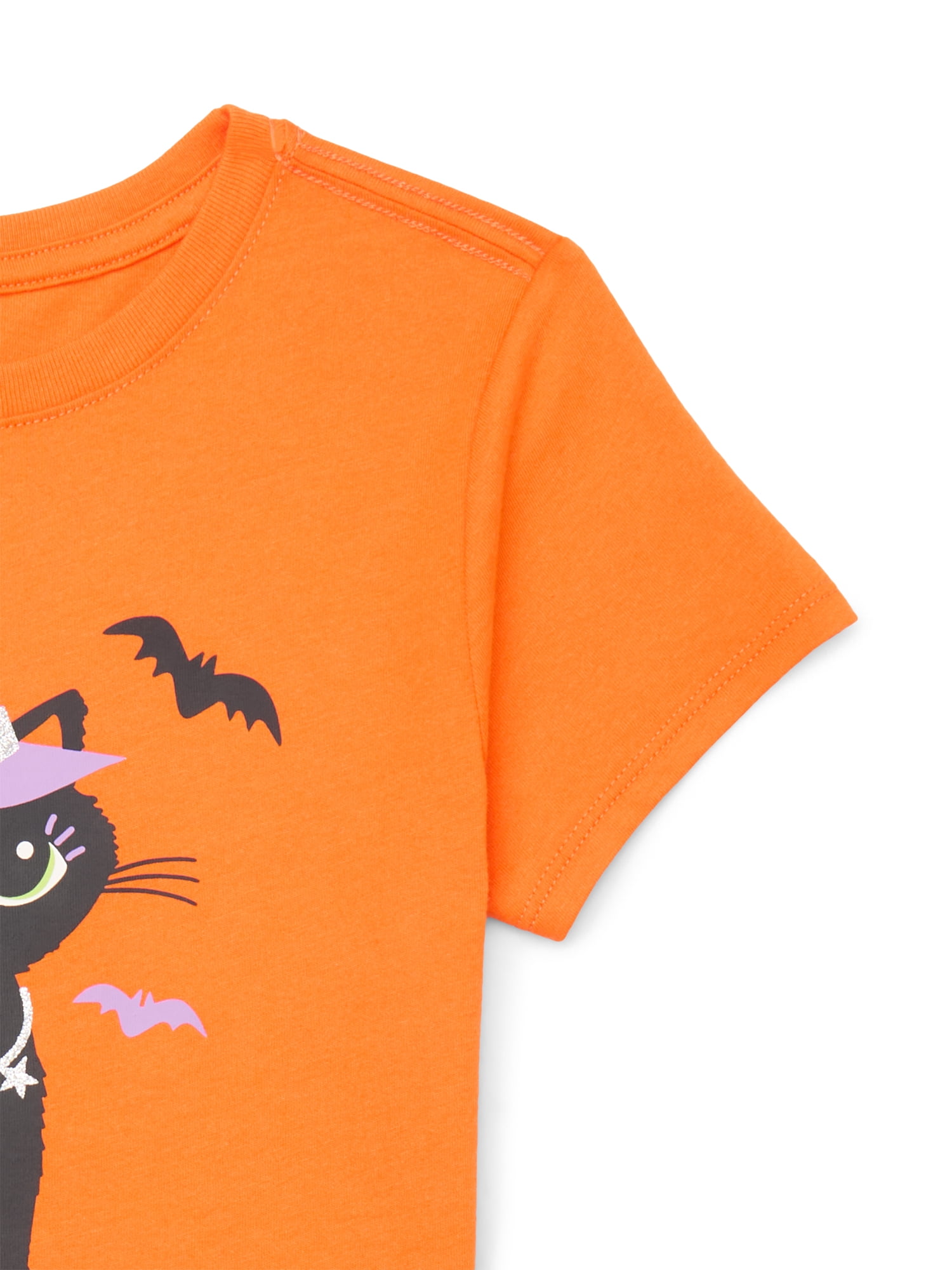 Halloween Girls' Graphic Tee with Short Sleeves from Way to Celebrate, Sizes 4-18