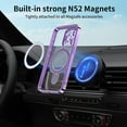 thumbnail image 3 of Magnetic for iPhone 15 Pro Case Magsafe with Invisible Stand Kickstand Plating 10FT Shockproof Soft Rubber Clear Protective Phone Case (Deep Purple), 3 of 12