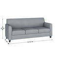 thumbnail image 4 of Flash Furniture HERCULES Diplomat Series Reception Set in Gray LeatherSoft, 4 of 11