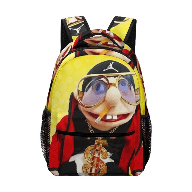 NAOJIE Cartoon Movie Jeffy Exquisite Print Backpack & Sturdy and Durable Lightweight Backpack & Back to School Gift for Students or Fans(A)