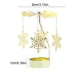 thumbnail image 3 of Thermodynamic Metal Christmas Candle Carousel Spinner - Rotating Heat Powered Holiday Tabletop Decor for Home, Festive Party Centerpiece & Gift, 3 of 6