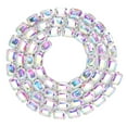 thumbnail image 1 of DiamondChain, Rectangular  Trimming Chain, Glass/Glaze 1m / 3.3ft Cake Decoration Party For Holiday Wedding AB Colorful, 1 of 8