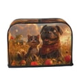 thumbnail image 2 of Daiia Cat Dog Friendship Pattern 2 slice Toaster Cover, Toaster Appliance Dust-proof Cover For Kitchen Small Appliance Dust Cover and Fingerprint Protection, 2 of 7