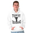thumbnail image 4 of Trophy Husband No. 1 Hubby Award Men's Big & Tall Graphic Hoodie Brisco Brands 4X, 4 of 5