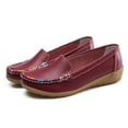 thumbnail image 6 of ZTTD Slip On Women Comfort Walking Flat Loafers Casual Shoes Driving Loafers Walking Shoes for Women Red, 6 of 9