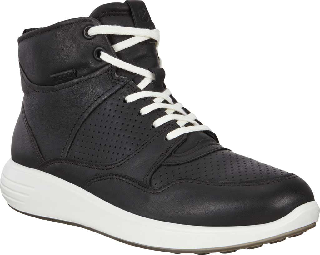 String string Scharnier statistieken Women's ECCO Soft 7 Runner Fashion High Top Sneaker Black Full Grain  Leather 38 M - Walmart.com