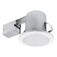 thumbnail image 1 of Globe Electric 90036 Recessed Lighting, 1 Pack, White Round (5 Inch), Bulb Not Included, 1 of 4