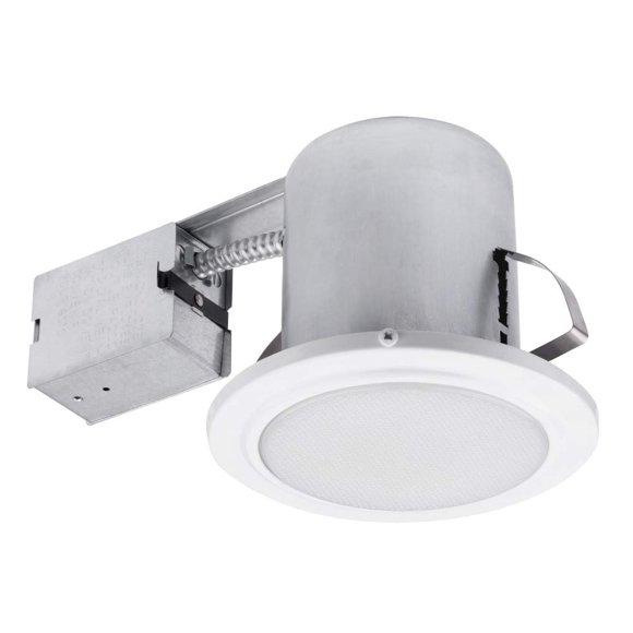 Globe Electric 90036 Recessed Lighting, 1 Pack, White Round (5 Inch), Bulb Not Included