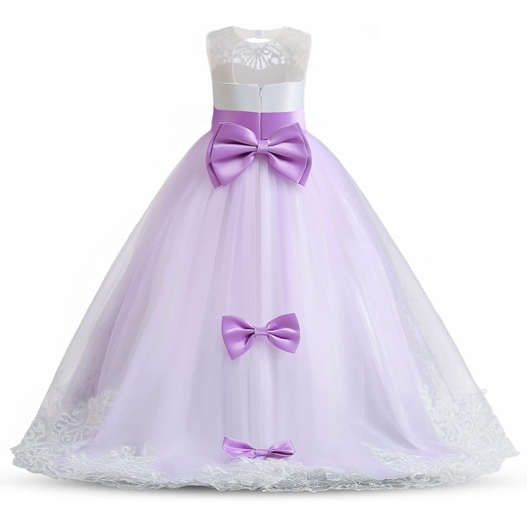 chinese dress ladies Mac Duggal Little Girls Flutter Sleeve Lace Dress