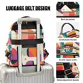 thumbnail image 3 of FORMRS Mini Backpack Purse for Women Quilted Travel Daypack Casual Shoulder Bag, Beige Abstract, 3 of 7
