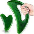 thumbnail image 1 of Body Gua Sha Massage Tool Large Gua Sha Set With Handle Resin Guasha Board Muscle Scraping Massage Tool Body Facial Shaping Anti Cellulite Spa T, 1 of 4