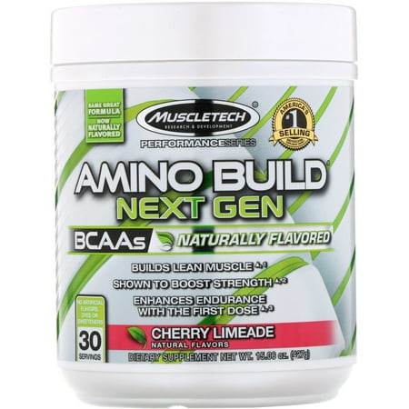 Muscletech Amino Build Next Gen, Naturally Flavored, Cherry Limeade, 15.06 oz (427 g)