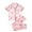 Pink, variant on YTDSCS Girls 2Pcs Pajamas Set Kids Nightwear Button-Down Top+long Pants Sleepwear Print Pj Set for 8-12T
