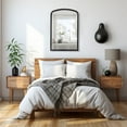 thumbnail image 6 of WallBeyond Rustic Farmhouse Wood Frame Mirror for Bathroom, Wall Decor, 20" × 30", Black, 6 of 7