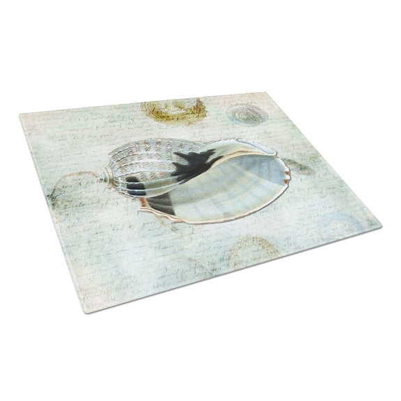 Caroline's Treasures Shells Glass Cutting Board Large