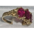 thumbnail image 4 of LBG 14k Yellow Gold Real Genuine Ruby Womens Band Ring - Size 12, 4 of 5