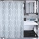 thumbnail image 3 of Cortina de baño de ducha de poliéster Cortina de baño impermeable + ganchos para colgar (M), 3 of 12
