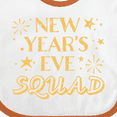 thumbnail image 4 of Inktastic New Year's Eve Squad with Stars in Gold Boys or Girls Baby Bib, 4 of 4