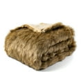 thumbnail image 6 of Battilo Golden Faux Fur Blanket,Thick Fur Throw Blanket,Fuzzy Warm Fluffy Sofa Blanket,50"x60", 6 of 9