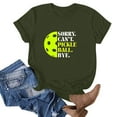 thumbnail image 2 of WREESH Graphic Print T-Shirt for Women Summer Crew Neck Short Sleeve Blouse Olive Green, 2 of 4