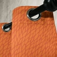 thumbnail image 3 of Ambesonne Burnt Orange Grommet Curtain, Nature Growth Leaves, 50" x 84", Orange Burnt Orange, 3 of 6
