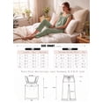 thumbnail image 5 of JWD Womens Two Piece Pajama Set Soft Sleeveless Ruffle Strap Cami Top and Long Pants Lightweight Lounge Sleepwear Light Green XL, 5 of 7