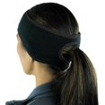 thumbnail image 1 of Mujeres Warm Fleece Ponytail Headband Ear Cover Ear Warmer Sweat Negro Colcomx Diadema de cola de caballo, 1 of 8