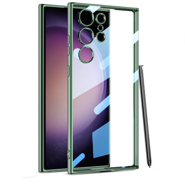 Aplicable a la carcasa del teléfono móvil Samsung S24ultra TPU galvanizada Phantom Soft shell orificio fino S24plus cubierta protectora resistente a caídas