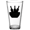 thumbnail image 1 of Bottles Funny Beer Pint Glass - Gift Idea, 1 of 1