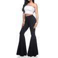 thumbnail image 4 of Txlixc Pantalones de campana sexy femenina, pantalones de moda retro sin fisuras de color sólido y cintura alta Txlixc  moda, 4 of 7
