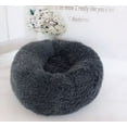 thumbnail image 3 of Pet Dog Cat Velvet Cushion Round Calming Bed Plush Mat Washable Warm Soft Nest, 3 of 5