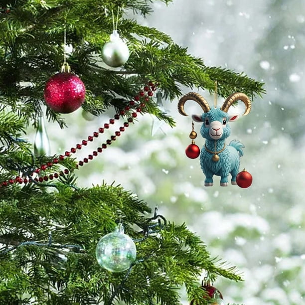 Ganfancp 2024 Navidad Linda Oveja Como Una Familia Decorativa de Navidad