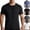 Black, variant on Frnrwgo Mens T Shirt Short Sleeve Mesh Breathable Loose Big and Tall Summer Sports Top