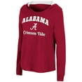 thumbnail image 2 of Women's Colosseum Crimson Alabama Crimson Tide Catalina Hoodie Long Sleeve T-Shirt, 2 of 3
