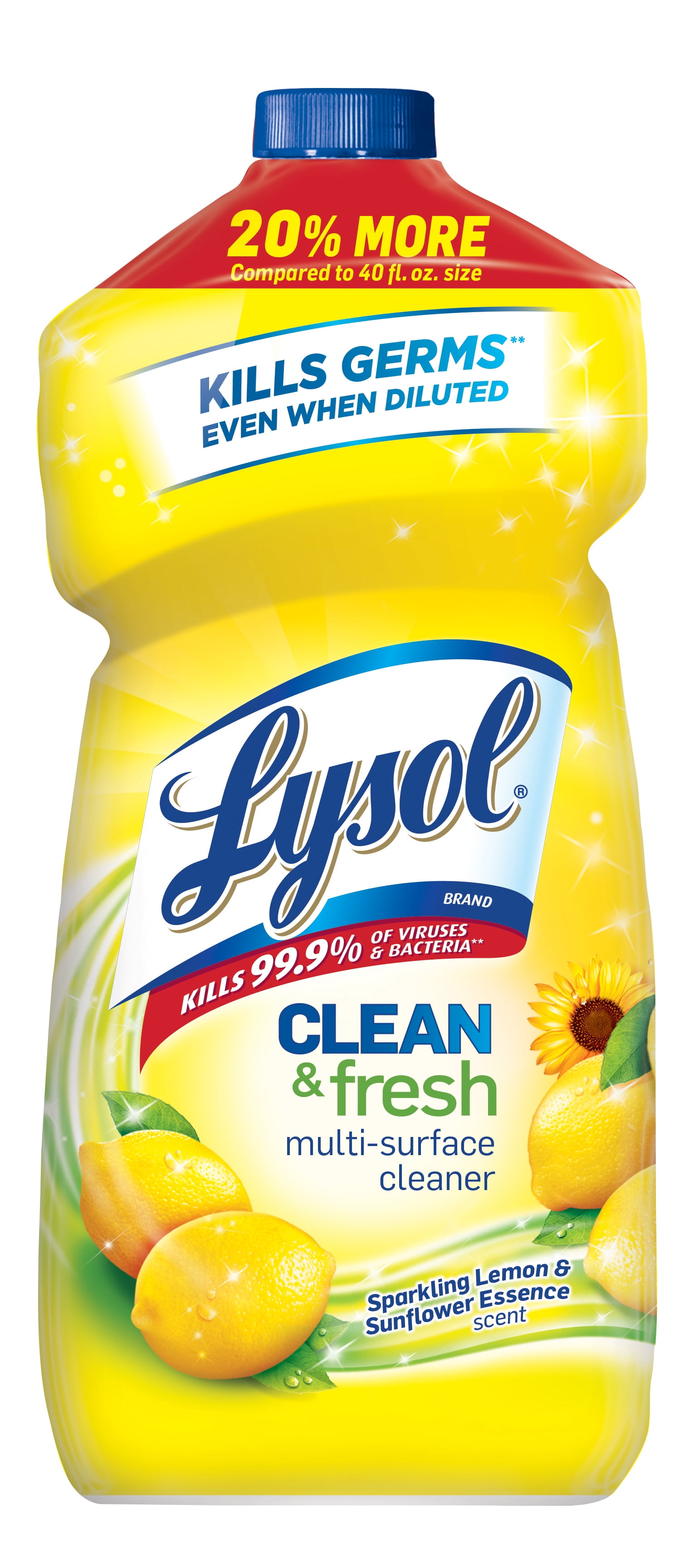 Lysol Clean Fresh Multi Surface Cleaner Lemon Sunflower 48oz