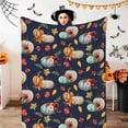 thumbnail image 5 of CSSAD Flannel Blanket with Pumpkin Maple Leaves Pattern Printed Cover Nap Blanket Travel Portable Quilt Ideal for Home, Office, or Outdoor Use-51.18" x 59.05", 5 of 7