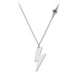 thumbnail image 1 of Lightning Bolt Charm Necklace with Gemstone, 1 of 6