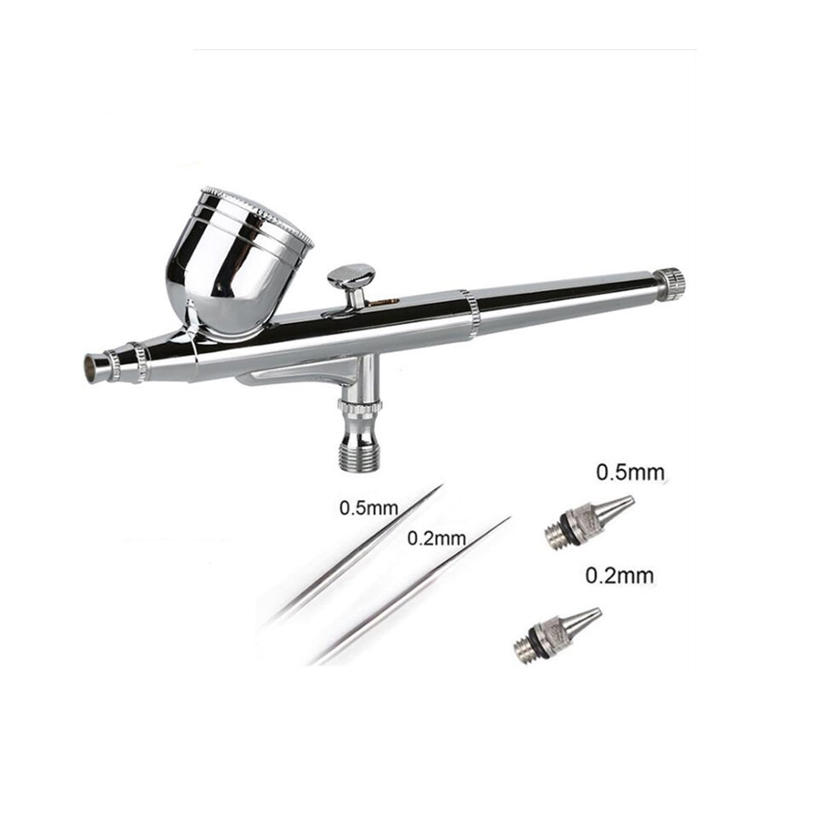 0.3mm Airbrush With 0.2mm 0.5mm Nozzle Needle Dual Action Spray Gun Accessories Cake Decorating Paint Model DIY Tattoo Air Brush ,Versatile applications