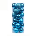 thumbnail image 3 of 24 bolas navideñas de 3 cm para decoración de árbol, adornos navideños de plástico dorado y plateado para colgar en el hogar, feliz año nuevo 2021, 3 of 5